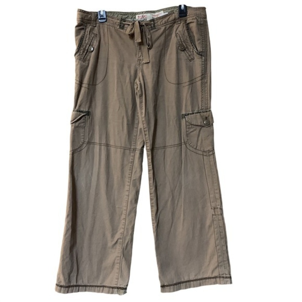 Mossimo Cargo Pants Vintage Y2K Utility Low Rise Relaxed Slouchy Size 13 Brown